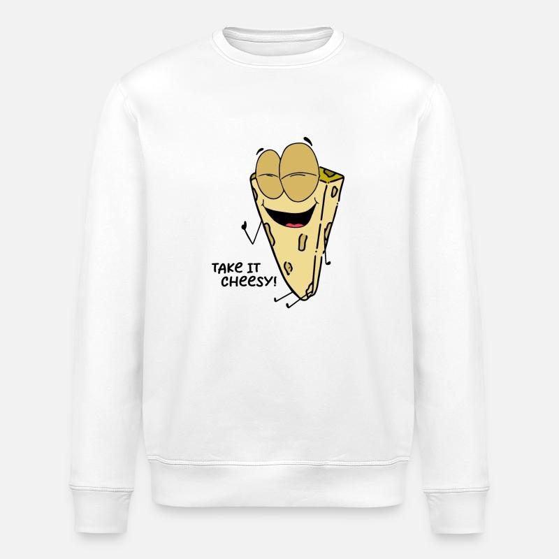 Drôle de dicton : Prenez-le ringard - Sweat bio ROLLER Stanley/Stella Unisexe - blanc