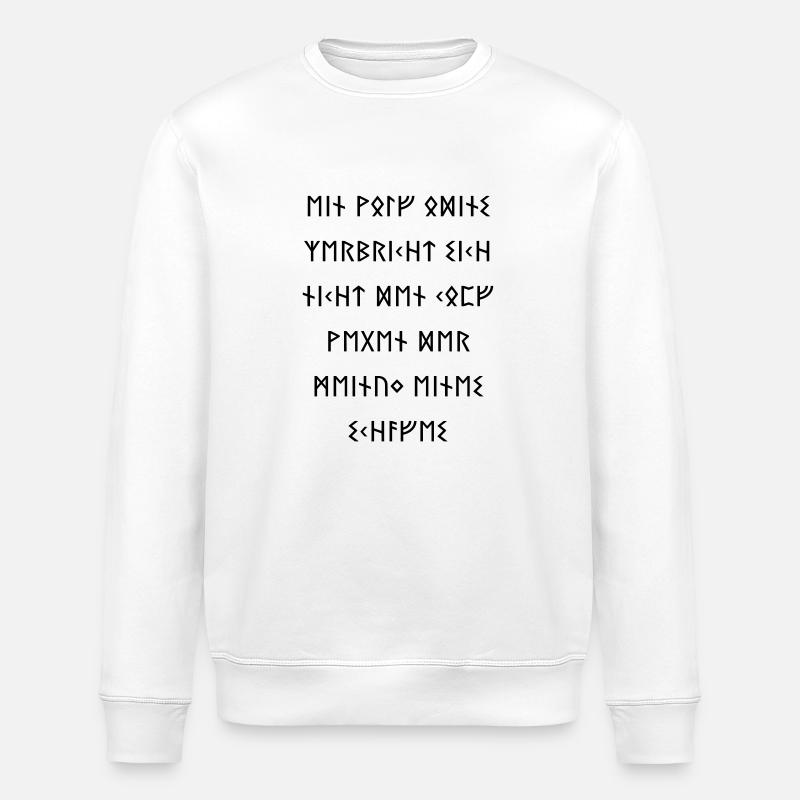 Ein Wolf Odins 2 - Stanley/Stella Unisex Bio-Sweatshirt ROLLER - Weiß