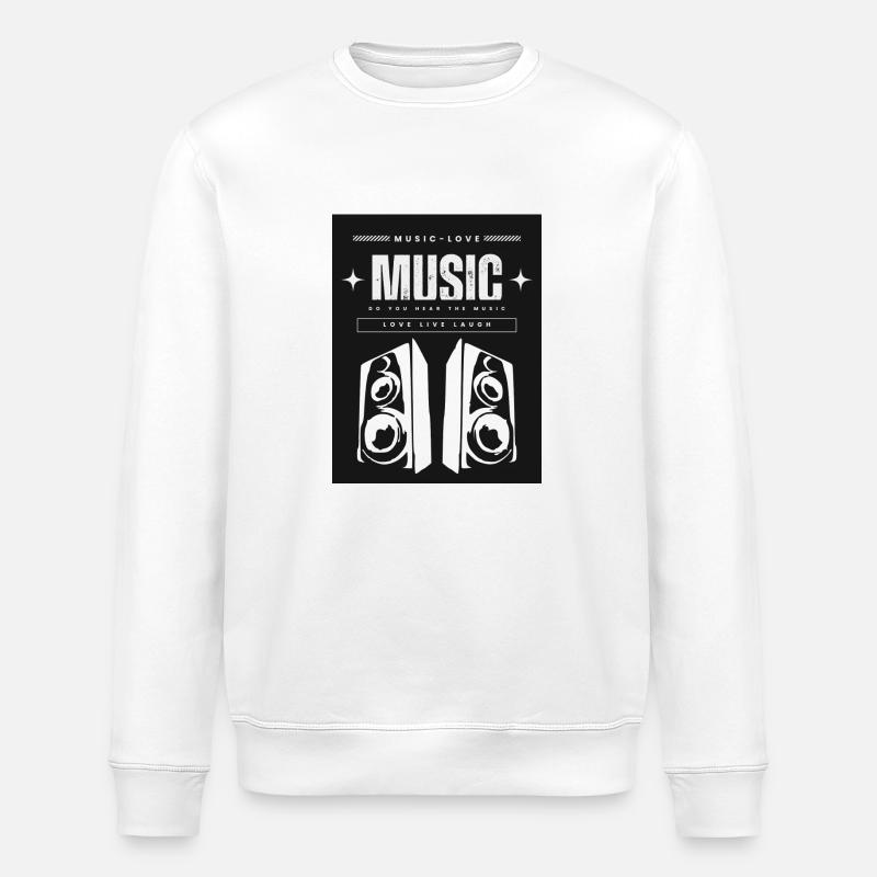 Musik 3 - Stanley/Stella Unisex Bio-Sweatshirt ROLLER - Weiß