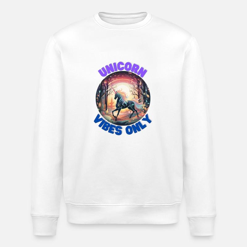 Licorne6 - Sweat bio ROLLER Stanley/Stella Unisexe - blanc