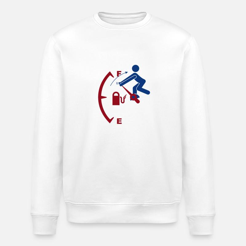 "Fuel loaded" - Stanley/Stella Unisex Bio-Sweatshirt ROLLER - Weiß