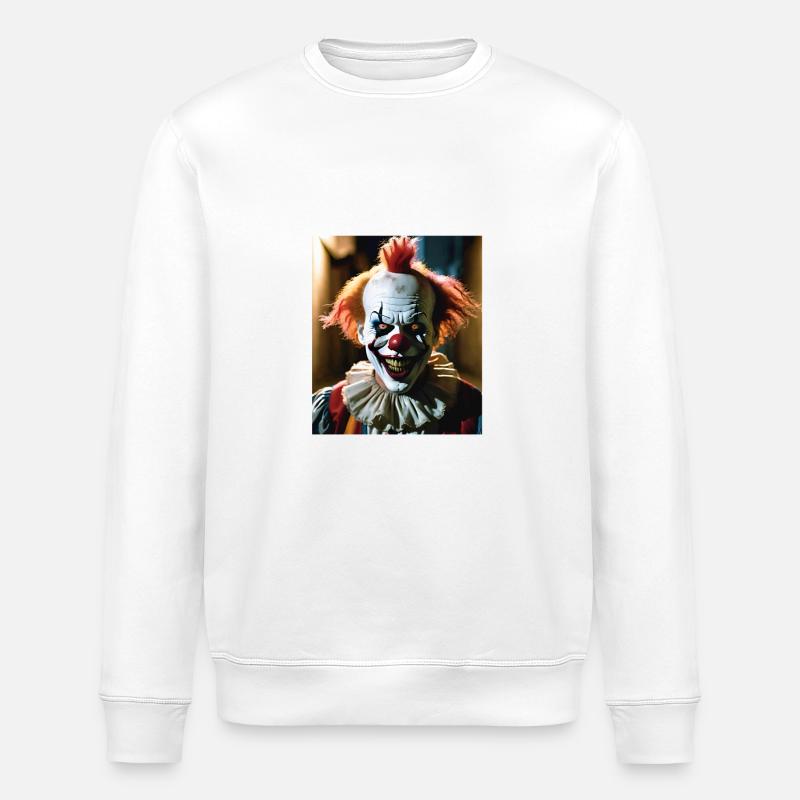 Clown d’horreur - Sweat bio ROLLER Stanley/Stella Unisexe - blanc