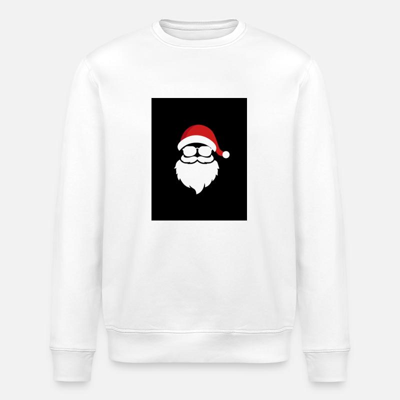 Stylischer Weihnachtsmann - Stanley/Stella Unisex Bio-Sweatshirt ROLLER - Weiß