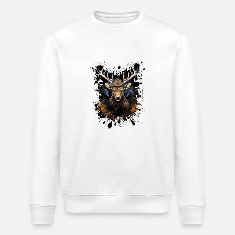 reh könig - Stanley/Stella Unisex Bio-Sweatshirt ROLLER - Weiß