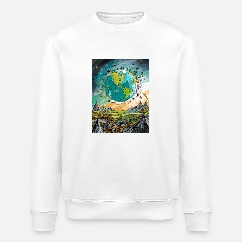 Unsere Erde - Stanley/Stella Unisex Bio-Sweatshirt ROLLER - Weiß