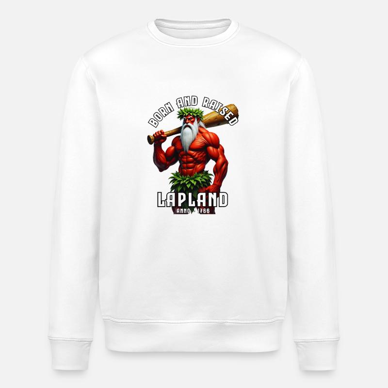 Der wilde Mann - Stanley/Stella Unisex Bio-Sweatshirt ROLLER - Weiß