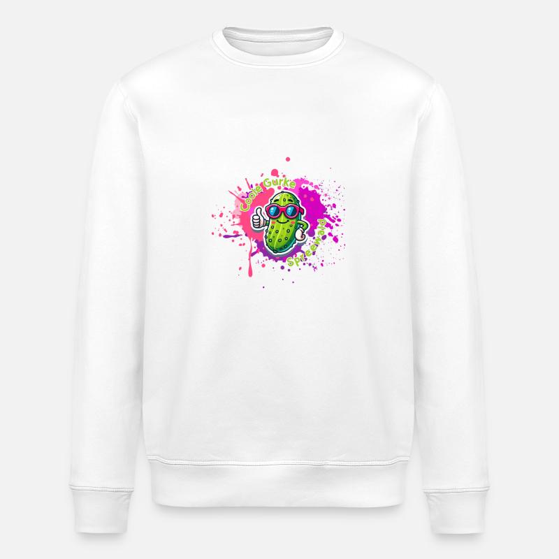 Coole Gurke Spreewald - Stanley/Stella Unisex Bio-Sweatshirt ROLLER - Weiß