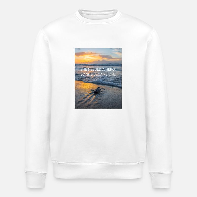 She needed a hero - Stanley/Stella Unisex Bio-Sweatshirt ROLLER - Weiß