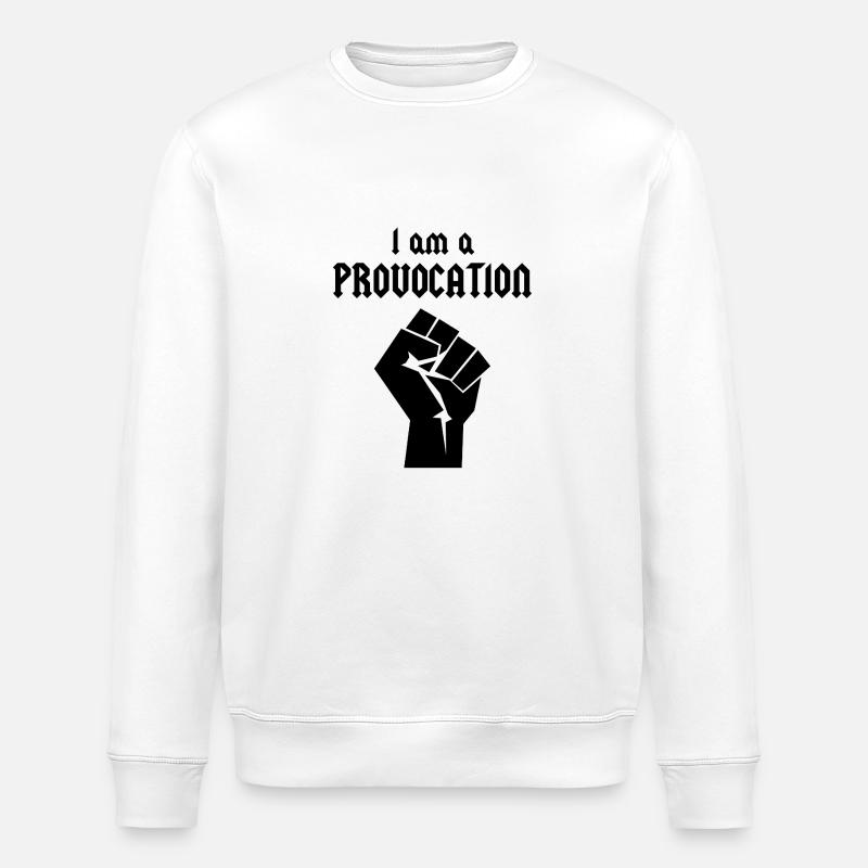 Je suis une provocation - Sweat bio ROLLER Stanley/Stella Unisexe - blanc