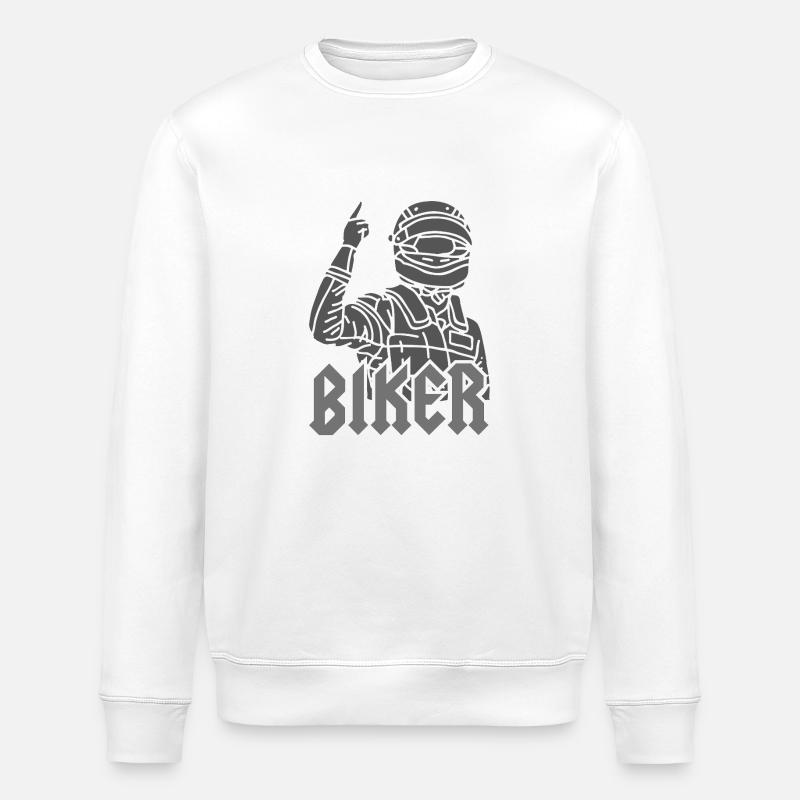Biker - Stanley/Stella Unisex Bio-Sweatshirt ROLLER - Weiß