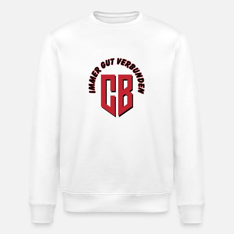 CB always well connected - Stanley/Stella ROLLER Unisex Organic Sweatshirt - white