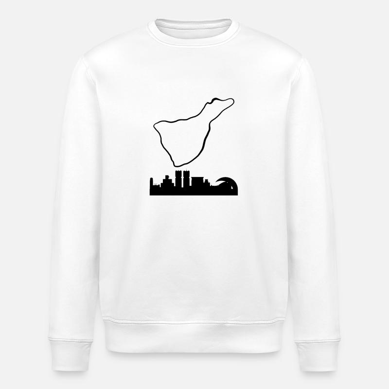 Teneriffa - Stanley/Stella Unisex Bio-Sweatshirt ROLLER - Weiß