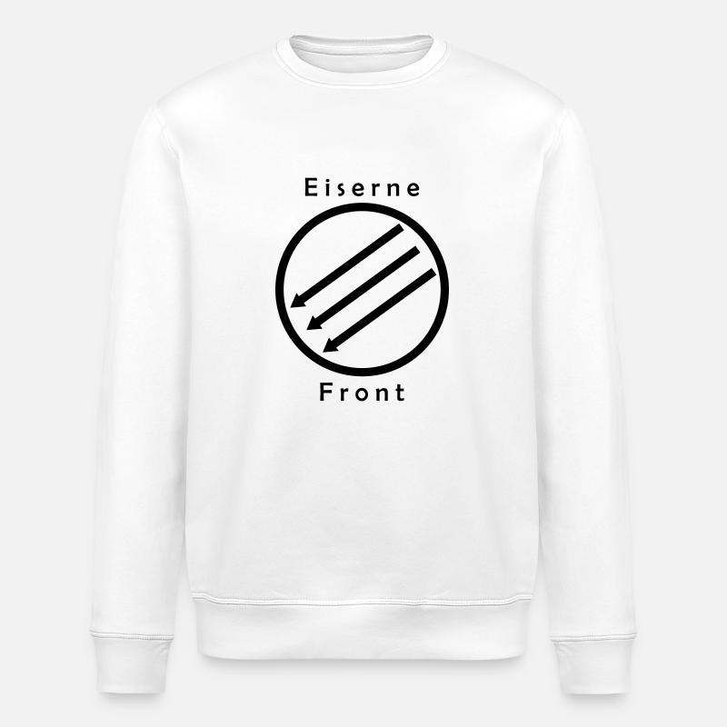 Eiserne Front - Drei Pfeile - Stanley/Stella Unisex Bio-Sweatshirt ROLLER - Weiß