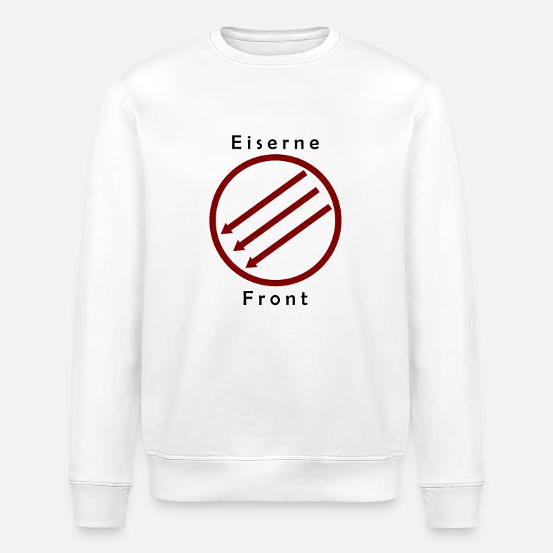Front d’Eiserne - Drei Pfeile - Sweat bio ROLLER Stanley/Stella Unisexe - blanc