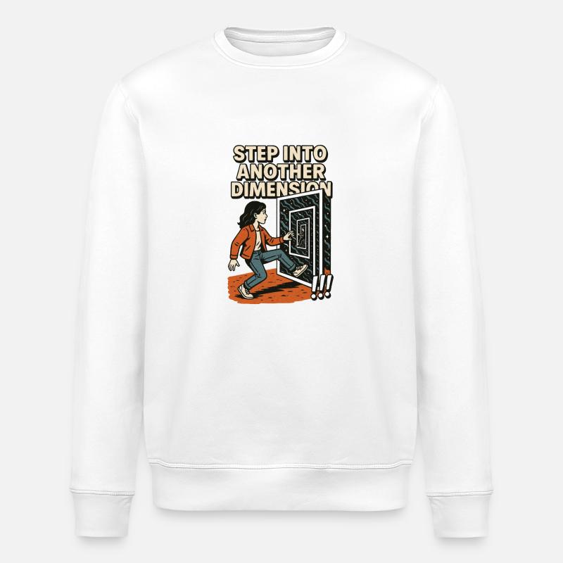 Step into another Dimension - Stanley/Stella Unisex Bio-Sweatshirt ROLLER - Weiß