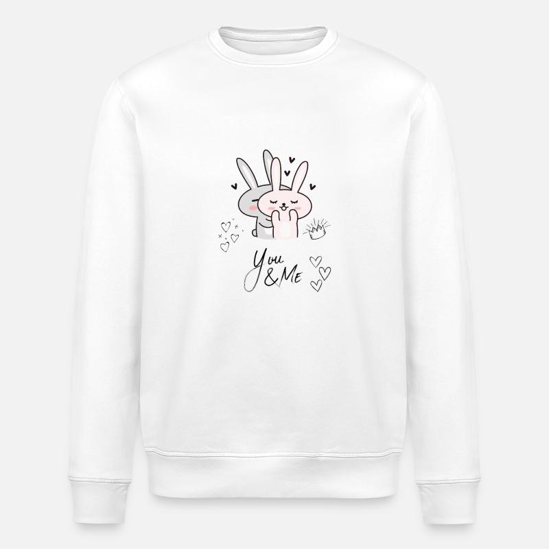 you me - Cuty - Stanley/Stella Unisex Bio-Sweatshirt ROLLER - Weiß