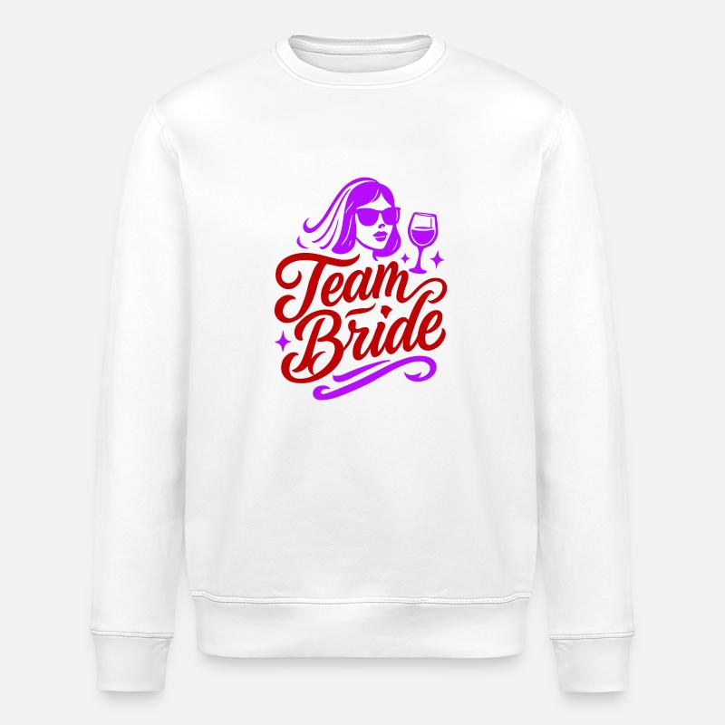 Team Braut Junggesellin - Stanley/Stella Unisex Bio-Sweatshirt ROLLER - Weiß