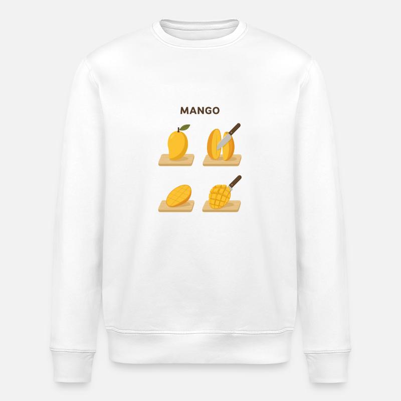 Mango Frucht lecker Geschenk - Stanley/Stella Unisex Bio-Sweatshirt ROLLER - Weiß