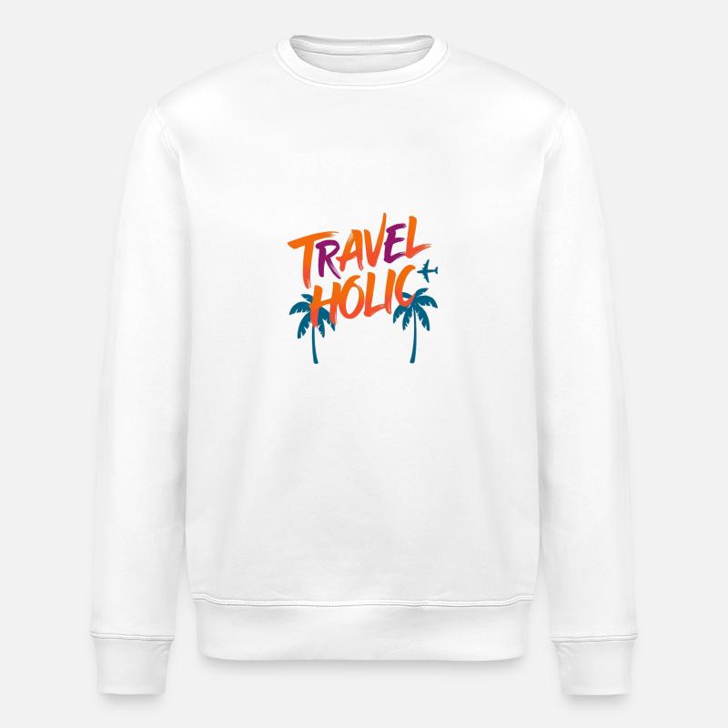 Voyage Vacances Liberté Cadeau - Sweat bio ROLLER Stanley/Stella Unisexe - blanc