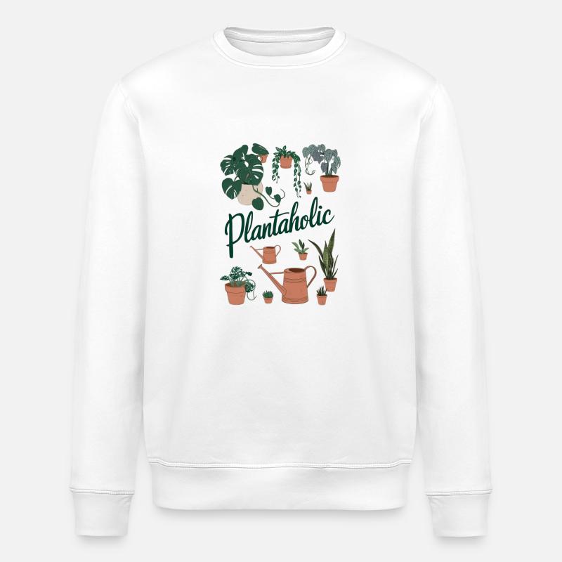Garten Gärtner Pflanzen Geschenk - Stanley/Stella Unisex Bio-Sweatshirt ROLLER - Weiß