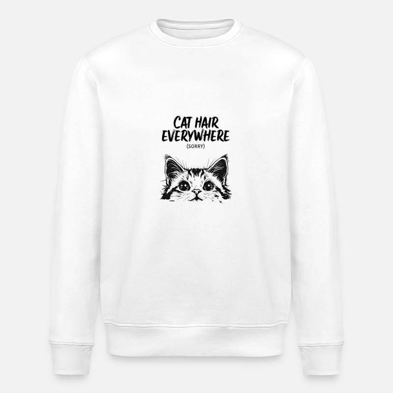 Lèvres bouche baiser cadeau - Sweat bio ROLLER Stanley/Stella Unisexe - blanc