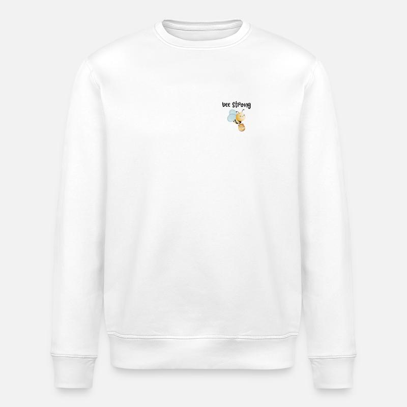 Bees Child Saying Gift - Stanley/Stella ROLLER Unisex Organic Sweatshirt - white
