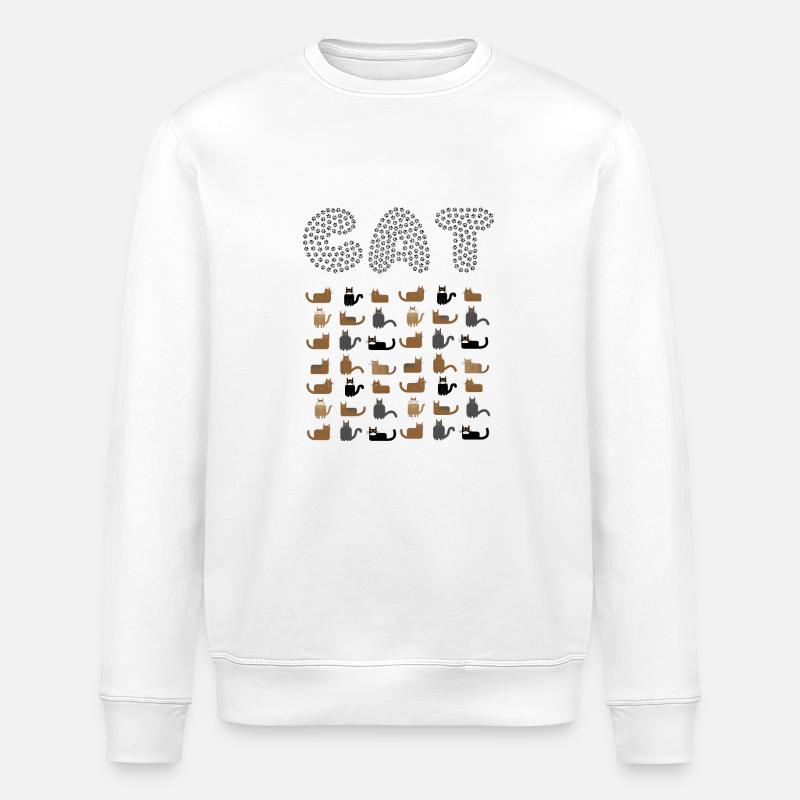 CHAT - Sweat bio ROLLER Stanley/Stella Unisexe - blanc