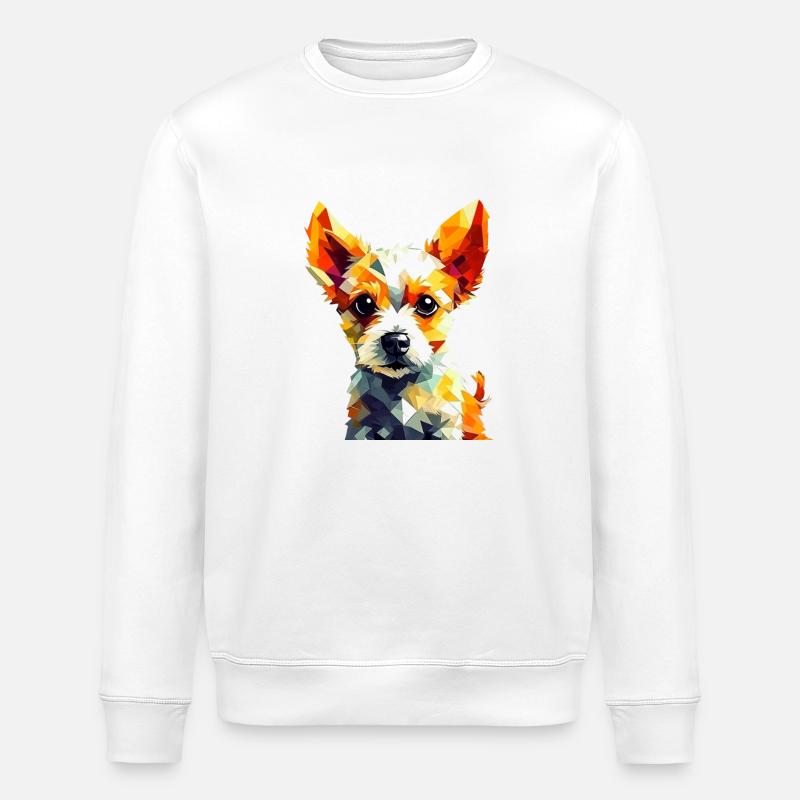 Jack Russel - Sweat bio ROLLER Stanley/Stella Unisexe - blanc