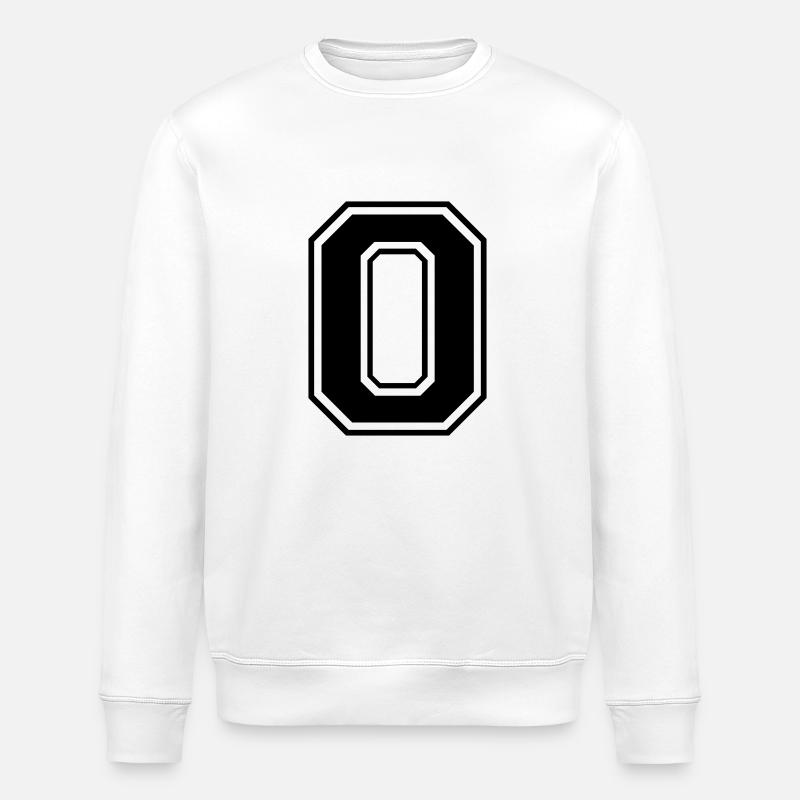 0, Null, Nummer, Zahl - Stanley/Stella Unisex Bio-Sweatshirt ROLLER - Weiß