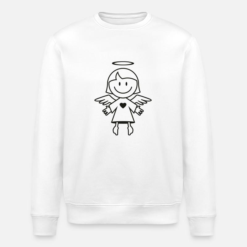Ein Engel! - Stanley/Stella Unisex Bio-Sweatshirt ROLLER - Weiß