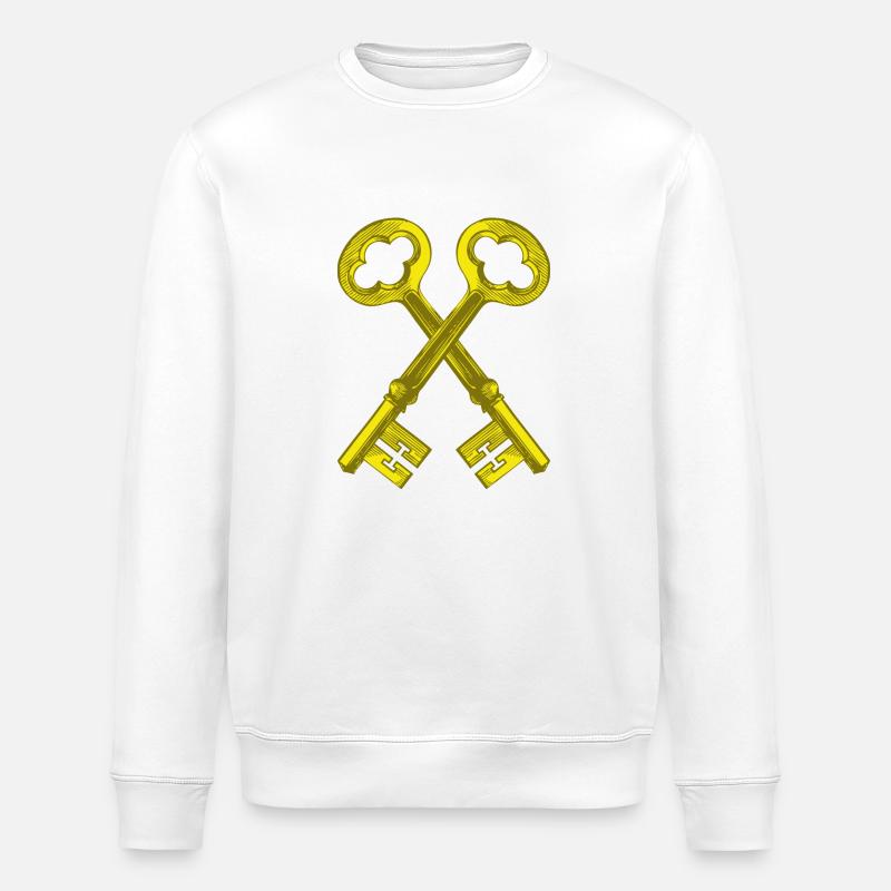 Key Gold - Stanley/Stella Unisex Bio-Sweatshirt ROLLER - Weiß