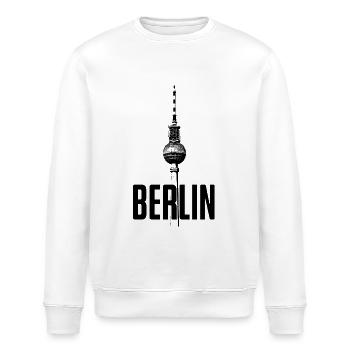 Fernsehturm Berlin - Stanley/Stella Unisex Bio-Sweatshirt ROLLER - Weiß - Vorne - Nik (191cm)