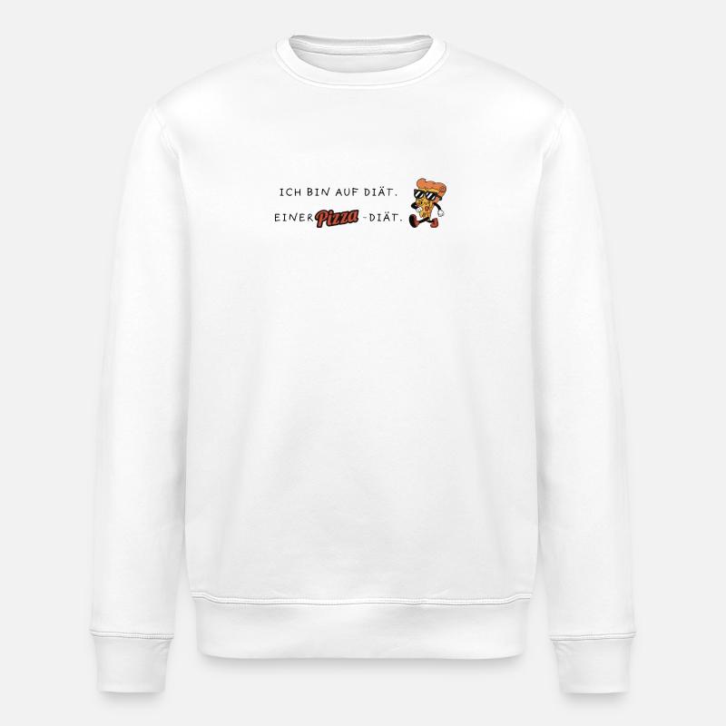 Pizza - Stanley/Stella Unisex Bio-Sweatshirt ROLLER - Weiß