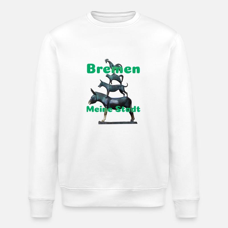 Bremen - Stanley/Stella Unisex Bio-Sweatshirt ROLLER - Weiß