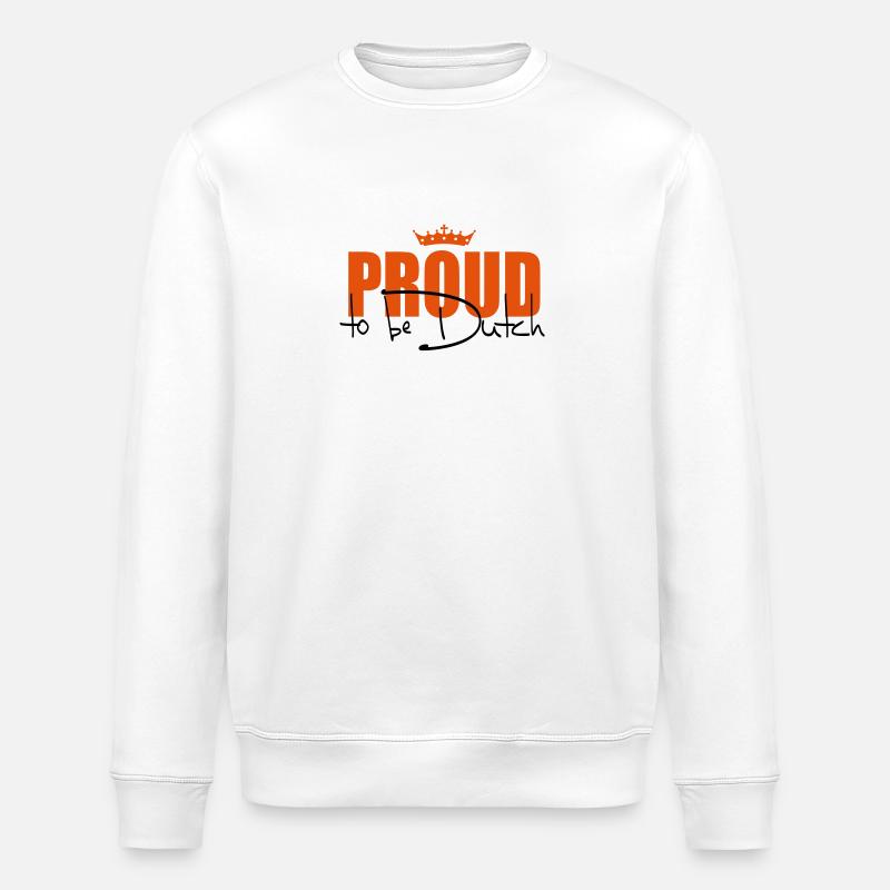 proud to be dutch - Sweat bio ROLLER Stanley/Stella Unisexe - blanc