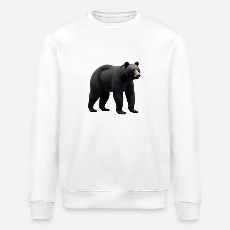 Schwarzbär - Stanley/Stella Unisex Bio-Sweatshirt ROLLER - Weiß