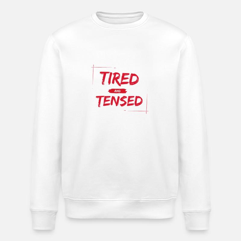 Fatigué et tendu - Sweat bio ROLLER Stanley/Stella Unisexe - blanc