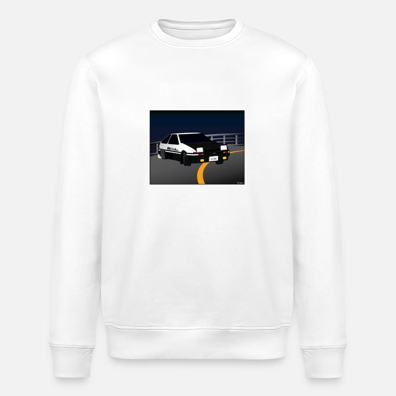 Initial D Dérive Akina - Sweat bio ROLLER Stanley/Stella Unisexe - blanc