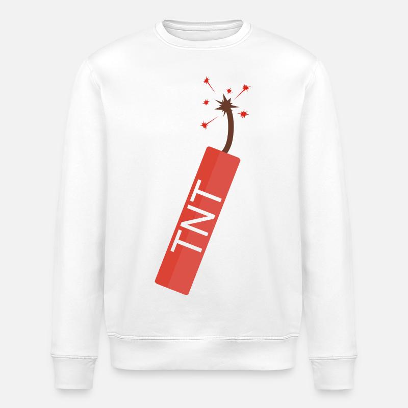 TNT Dynamite rod - Stanley/Stella ROLLER Unisex Organic Sweatshirt - white