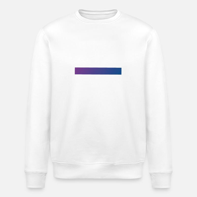 Gradient Purple & Blue - Stanley/Stella ROLLER Unisex Organic Sweatshirt - white