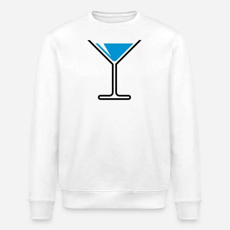XFrice Time Fun (bleu ciel) - Sweat bio ROLLER Stanley/Stella Unisexe - blanc