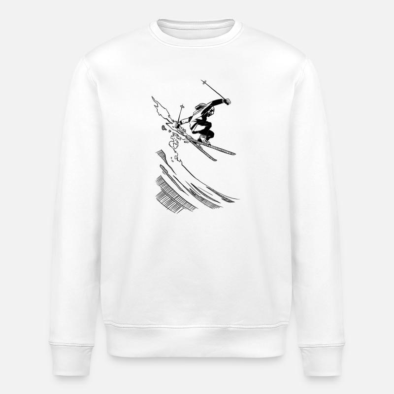 Ski - Stanley/Stella Unisex Bio-Sweatshirt ROLLER - Weiß