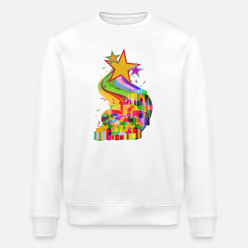 Weihnachtsgeschenke von den Sternen LGTB - Stanley/Stella Unisex Bio-Sweatshirt ROLLER - Weiß
