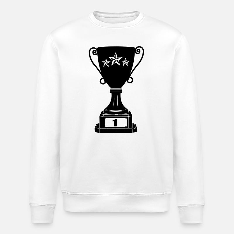 Grand cup numéro 1 - Sweat bio ROLLER Stanley/Stella Unisexe - blanc