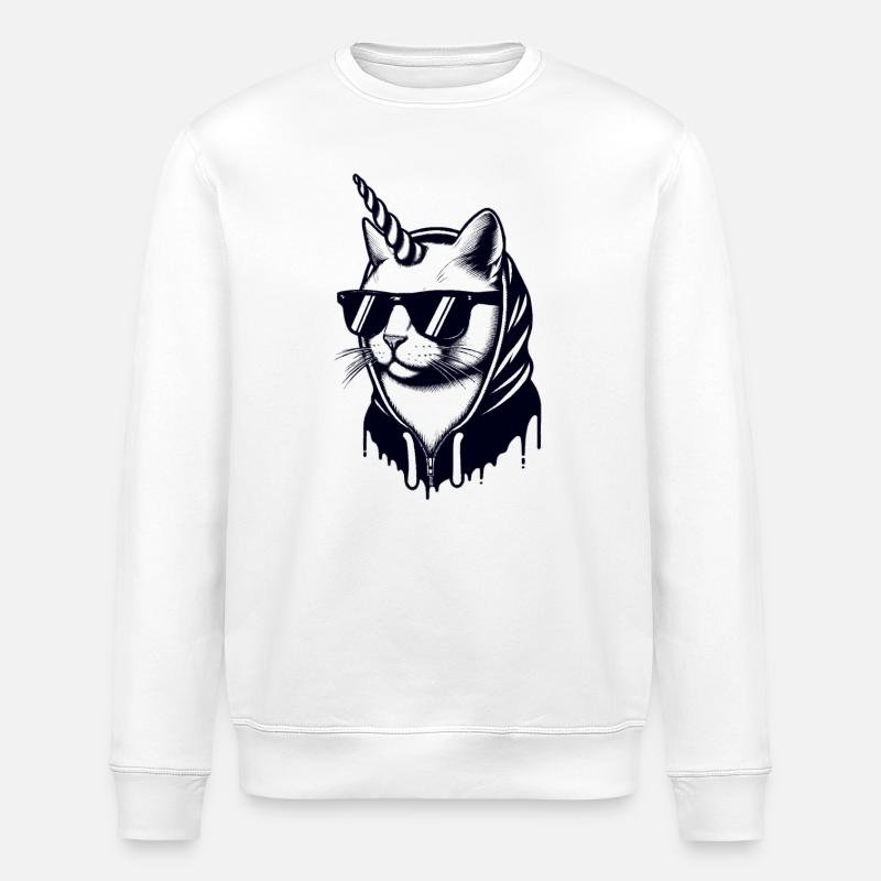Uni-Cat-Straße - Stanley/Stella Unisex Bio-Sweatshirt ROLLER - Weiß