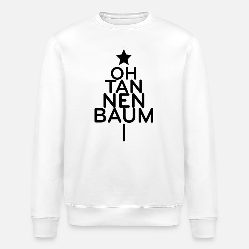 Oh arbre de Noël - Sweat bio ROLLER Stanley/Stella Unisexe - blanc