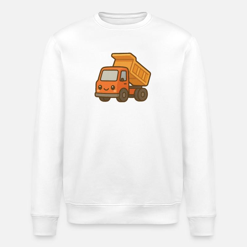 Niedlicher Kipper - Stanley/Stella Unisex Bio-Sweatshirt ROLLER - Weiß