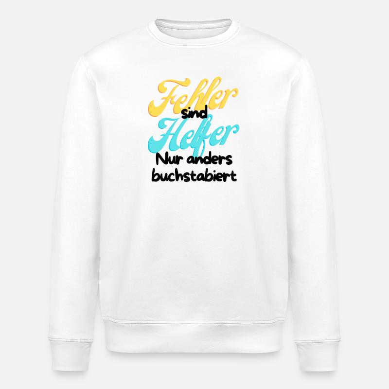 Fehler Helfer Gradient Script - Stanley/Stella Unisex Bio-Sweatshirt ROLLER - Weiß