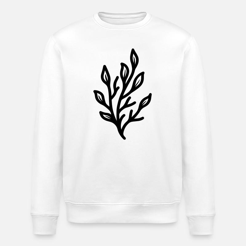 algue - Sweat bio ROLLER Stanley/Stella Unisexe - blanc