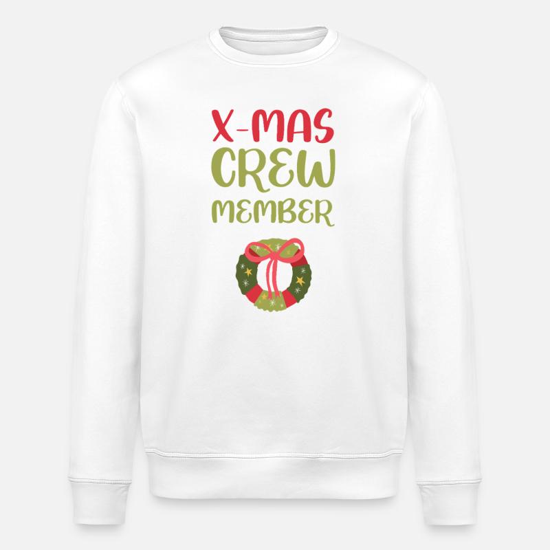 Membre de l’équipage de Noël - Sweat bio ROLLER Stanley/Stella Unisexe - blanc